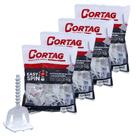 Kit 200 Espaçador Nivelador Piso Easy Spin Rosca 2mm Cortag