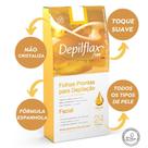 Kit 200 Folhas Prontas Depilação Corporal Depilflax Natural 10 Caixas c/20u