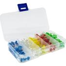 Kit 200 Led 3mm E 5mm Colorido Vermelho Amarelo Verde Azul e Alto Brilho Branco Com Caixa Organizadora Arduino