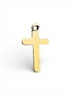Kit 200 Mini Cruz Pingente Lisa 1 Cm Dourado