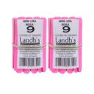 Kit 200 Mini Lixas de Unha Rosa 9cm Landhs Profissional Descartável Kit 200 Mini Lixas de Unha Rosa 9cm Landhs Profissional Descartável