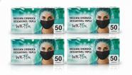 Kit 200 un Máscara Cirúrgica Descartável Tripla Proteção WK Flex