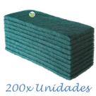 Kit 200 Unidades Fibra de Limpeza Geral Verde British Para Azulejos Pisos Corrimãos Panelas Assadeiras Louças Piscinas Kit 200 Unidades Fibra de Limpeza Geral Verde British Para Azulejos Pisos Corrimãos Panelas Assadeiras Louças Piscinas
