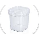 Kit 200un Pote Quadrado Com Lacre 220ml Pote Descartável Bolo Gourmet Bolo no Pote Leve 200un