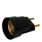Kit 20PC Bocal Adaptador Com Plug Macho Termoplastico Preto - Foxlux