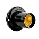 Kit 20PC Bocal Fixo Teto Termopl Preto - Foxlux