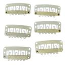 Kit 20un Presilha Tic Tac p/ apliques perucas laces branca