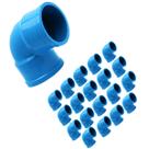 Kit 20und Curva 90 Curta Soldável BB PN125 75mm p/ Sistema Irrigação Durável Resistente