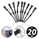 Kit 20x Parafuso Fixador Pino Para Cooler Fan Vetoinha Anti Vibração Absorção de Ruído 68mm