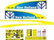 Kit 22 Adesivos Compatível Trator New Holland TL75 Kit 22 Adesivos Compatível Trator New Holland TL75