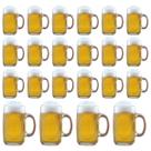 Kit 22 Caneca Chopp De Vidro 350ml Bar Restaurante Cerveja Design Elegante Versátil Prático