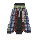 Kit 22 Peças Jogo De Soquetes 1/2 Polegadas Aço Cromo Vanádio Catraca Profissional