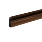 Kit 225m de Acabamento Perfil "U" p/Forro PVC 3CMX3M Marrom/Mogno Bariri