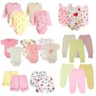 KIt 23 Pç Roupa de Bebê Body Regata Mijão Short Meia Estação