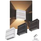 Kit 24 Arandela Luminária Parede Muro Jardim - Cor Branco