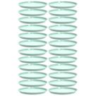 Kit 24 Bandejas Redondas 34cm Verde Menta Servir Bubble Restaurante Bar Crippa