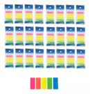 Kit 24 Bloco Adesivo Marcador De Páginas Neon 5 Cores Reto