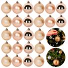 Kit 24 Bolas De Natal Grande Enfeites Natalinos Bolinha Dourada Champanhe Kit 24 Bolas De Natal Grande Enfeites Natalinos Bolinha Dourada Champanhe
