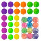 Kit 24 Bolinhas Cravo Fisioterapia Anti Stress Mão Bola Massageadora Para Pets