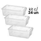 Kit 24 Caixas Organizadoras Para Sapatos