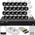 Kit 24 Câmeras de Segurança VHD 1220 B Full Color 1080p DVR Intelbras MHDX 1232 hd 3TB Colorido 24hrs Kit 24 Câmeras de Segurança VHD 1220 B Full Color 1080p DVR Intelbras MHDX 1232 hd 3TB Colorido 24hrs
