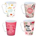 Kit 24 Canecas 430ml Plastico Lembrancinhas Presente Dia Das Mães Mae