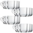 Kit 24 Canecas Aspen Vidro Diamante 300Ml Xícara de Café Kit 24 Canecas Aspen Vidro Diamante 300Ml Xícara de Café