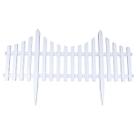 Kit 24 Cercas Decorativa Para Jardim 68x41cm Modelo Inglês Ondulada - Castela