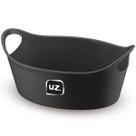 Kit 24 Cestos para Servir Batata Frita Porções Preto 28x12cm Restaurante Bar Lancheria Plus M Uz