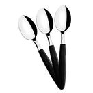 KIT - 24 Colheres de Mesa Ipanema Com Lâmina em Aço Inox Cabo Preto CPTOP - Tramontina 23363400