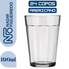 Kit 24 Copos Americano Multiuso Nadir 190ml Kit 24 Copos Americano Multiuso Nadir 190ml