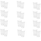 Kit 24 Copos Cristal 300 ml Plástico Transparente