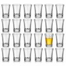 Kit 24 Copos Shot Vidro Dose Copinhos Cachaça Tequila Vodka