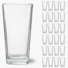 Kit 24 Copos Vidro Transparente Venice 260ml Agua Suco Drink