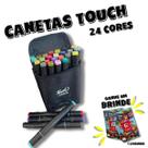 Kit 24 Cores De Canetinhas Touch Pontas Duplas Livro infantil Ilustrada Criança De Fé Histórias Da Bíblia Capa Brochura