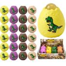 Kit 24 Dino Egg Squishies Tiktok Antiestresse Espremer Atacado Infantil