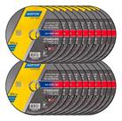Kit 24 Disco De Corte Norton Serra Standard 4.1/2 Aço Carbono Inox Cor Cinza