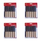 Kit 24 Espátulas P/Manteiga Geleia Patê Em Inox Cabo Madeira