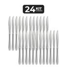 Kit 24 faca de sobremesa inox acabamento brilho - linha pallas