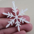 Kit 24 Flocos de Neve 3D Natalinos Enfeite de Árvore de Natal Decorativo