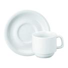 Kit 24 Jogo Xícara De Chá 200ml Com Pires Porcelana Schmidt Kit 24 Jogo Xícara De Chá 200ml Com Pires Porcelana Schmidt
