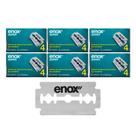 Kit 24 Lâminas de Barbear Aço Inoxidável para Barbeador Navalha Super Duplo Fio Enox