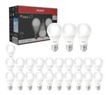 Kit 24 Lâmpadas Led Pera E27 7W 6500K Avant Bivolt - Branca