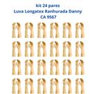 Kit 24 Luvas Multiuso Longatex Ranhurada Limpeza Danny CA 9567 Kit 24 Luvas Multiuso Longatex Ranhurada Limpeza Danny CA 9567
