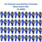Kit 24 Luvas Proteção Nitrílica Tricotada Wave Smart EPI Volk CA 46803 Kit 24 Luvas Proteção Nitrílica Tricotada Wave Smart EPI Volk CA 46803