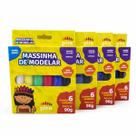 Kit 24 Massinhas de Modelar 6 Cores Infantil 90g Escolar