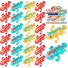 Kit 24 Mini Camaleões Nadadores Brinquedo Para Crianças À Corda Lembrancinha