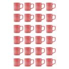 Kit 24 Mini Canecas Chá Rosa 80mL Xícara Café Expresso