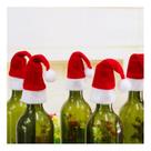 Kit 24 Mini Gorro Gorrinho Enfeite De Garrafa Pirulito Mesa Natal Papai Noel
