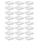 Kit 24 Molheiras Para Shoyu Brancos 50ml Sushi Potes Porta Molhos Japonês Coza Uno